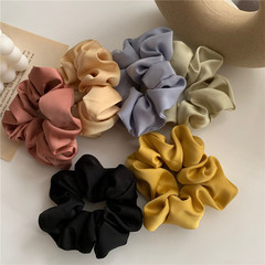 French style~Satin ins Internet celebrity large intestine hair ring girly and temperament women's hair tie Korean hair accessories