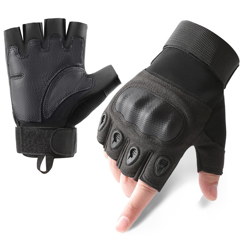 Guantes Tácticos Z902 de Medio Dedo para Hombre, para Ciclismo y Outdoor, Protección Deportiva, Militares