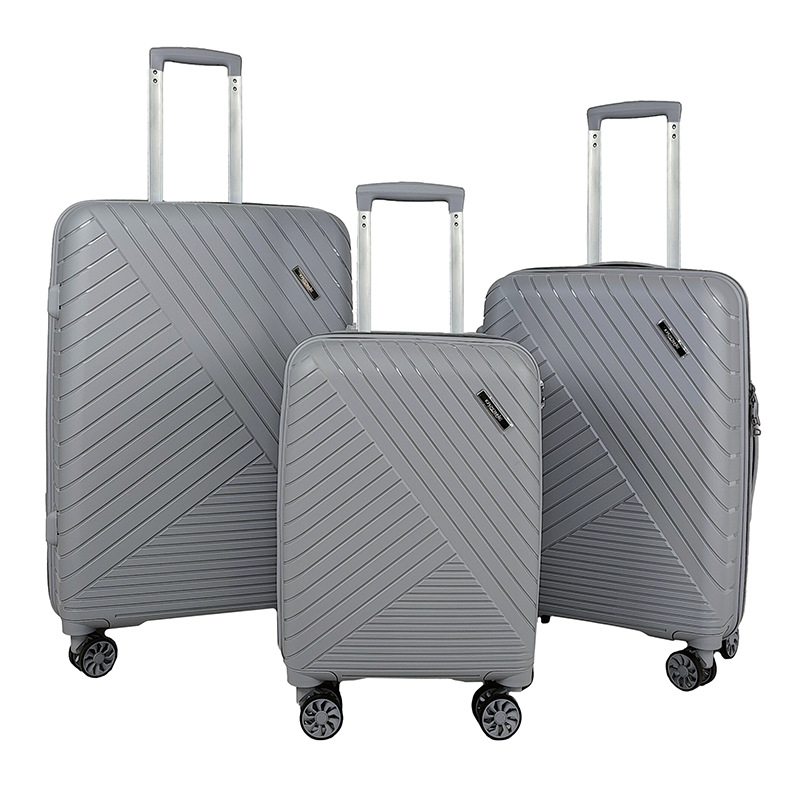Maleta de embarque Caja madre de PP multifuncional femenina de 18 pulgadas Caja de contraseña a prueba de explosiones de tres piezas para estudiantes varones de alto valor