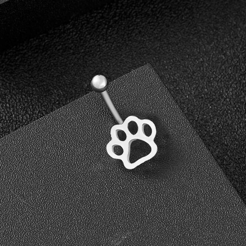 Fashion Flower Stainless Steel Belly Ring 1 Piece