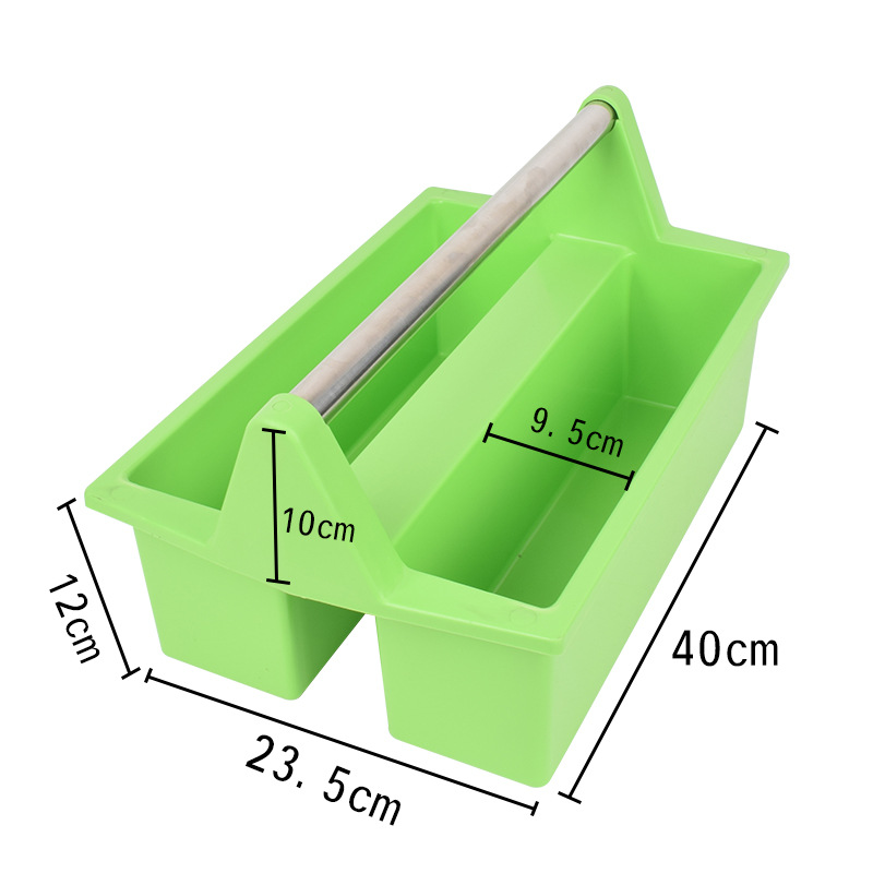 Verde (mango de acero inoxidable)