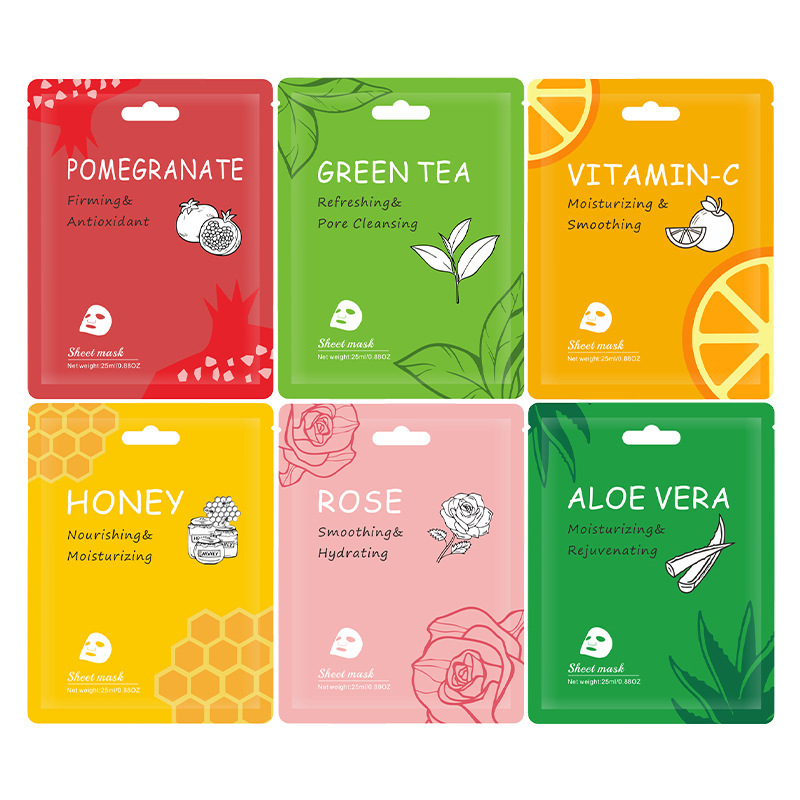 FRUIT FACE MASK SKIN CARE ORGANIC VITAMIN C Sheet Mask Women