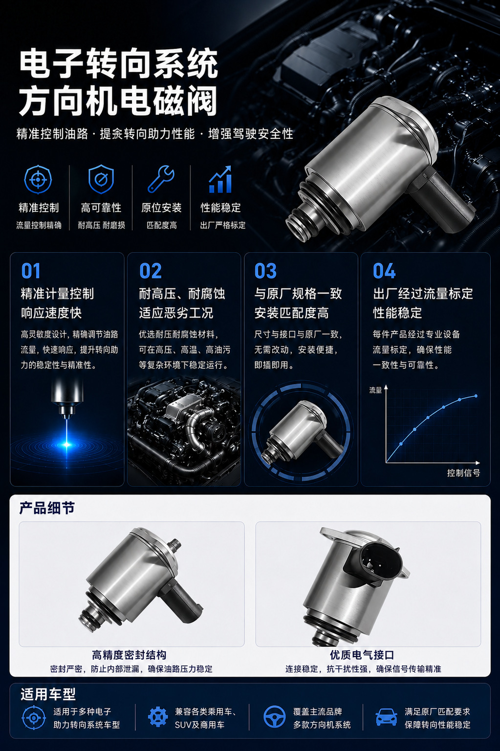 Wholesale car parts: Steering gear for A4, A6L, A8L, Q7, Q5, A4L, Touareg, Phaeton, German car models