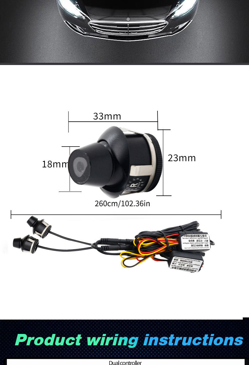 Universal Car Rearview Mirror Angel Wings Welcome Light Carpet Light Projector Lighting Carpet Light Led Projector Lighting