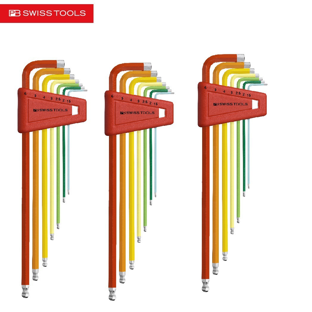 瑞士 PB SWISS TOOLS PB 212 彩虹系列L型球头内六角扳手PB 212.1