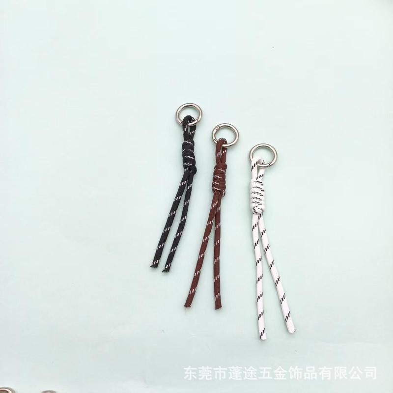 双色编织打结手机挂绳手工配件钥匙扣材料挂件玩具包包小挂饰吊绳|undefined