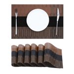 方形跨境特斯林环保pvc餐垫 30*45隔热防滑餐桌垫杯垫桌旗西餐垫