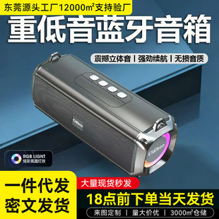 Outdoor AI smart audio and voice wake up large volume subwoofer card Bluetooth wireless speaker gift customization