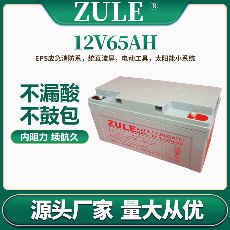 后备ups电池12伏65AH铅酸蓄电池EPS消防应急系统直流屏电瓶厂家