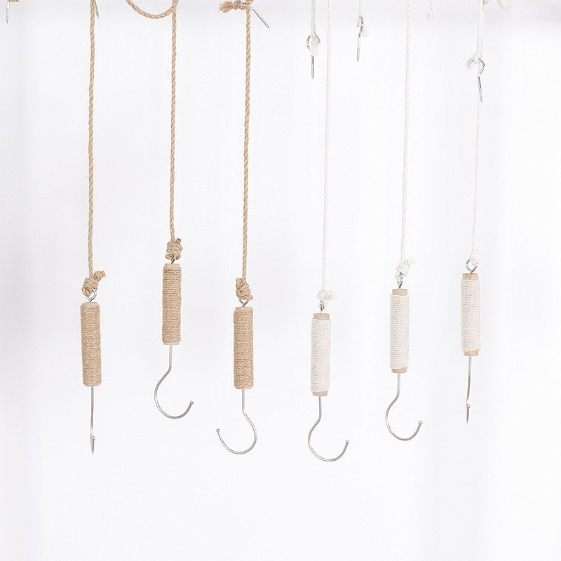 Tienda de ropa especial de madera sólida colgante tipo gancho de madera sólida accesorios de tienda de ropa de mujer accesorios de exhibición de adultos madera colgable tablero