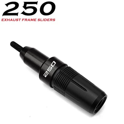 Motorcycle bumper: Ball + Exhaust Anti-Fall - black-250-exhaust-anti-fall-ball