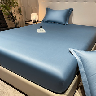 Foreign trade 100 long-staple cotton bed hat single-piece cotton Simmons full-bag protective cover class a cotton bedspread 1.8m bed