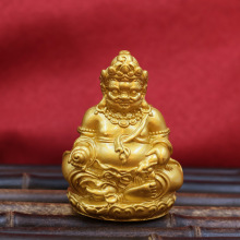 金属黄财神家居办公室桌面摆件创意雕佛像工艺品供奉财神像摆件