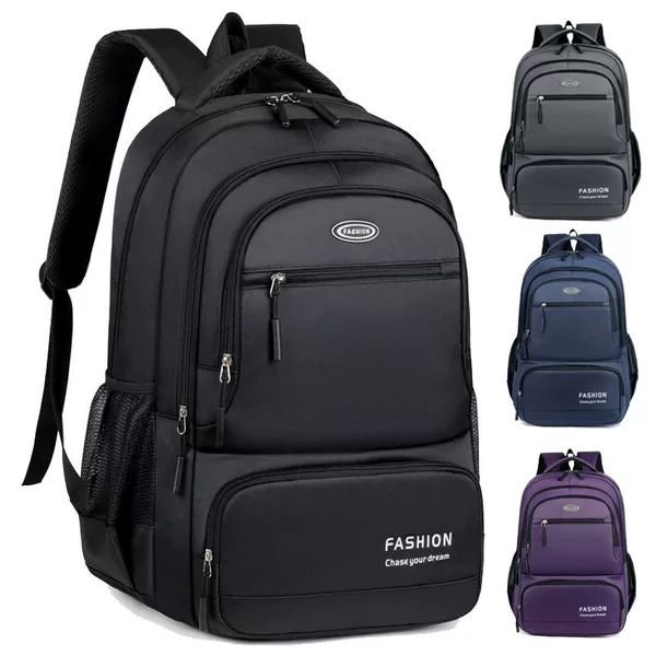New Foreign Trade Style Backpack for Male College Students, Female Middle School and High School Students, Large Capacity Travel Backpack, Laptop Bag