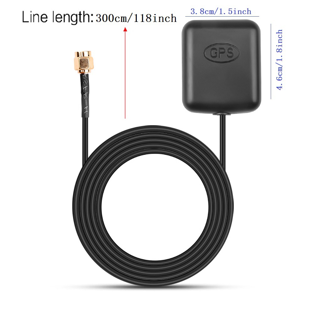 GPS car positioning antenna 3m feedback line GPS antenna GPS navigation antenna DVD navigation positioning antenna 4