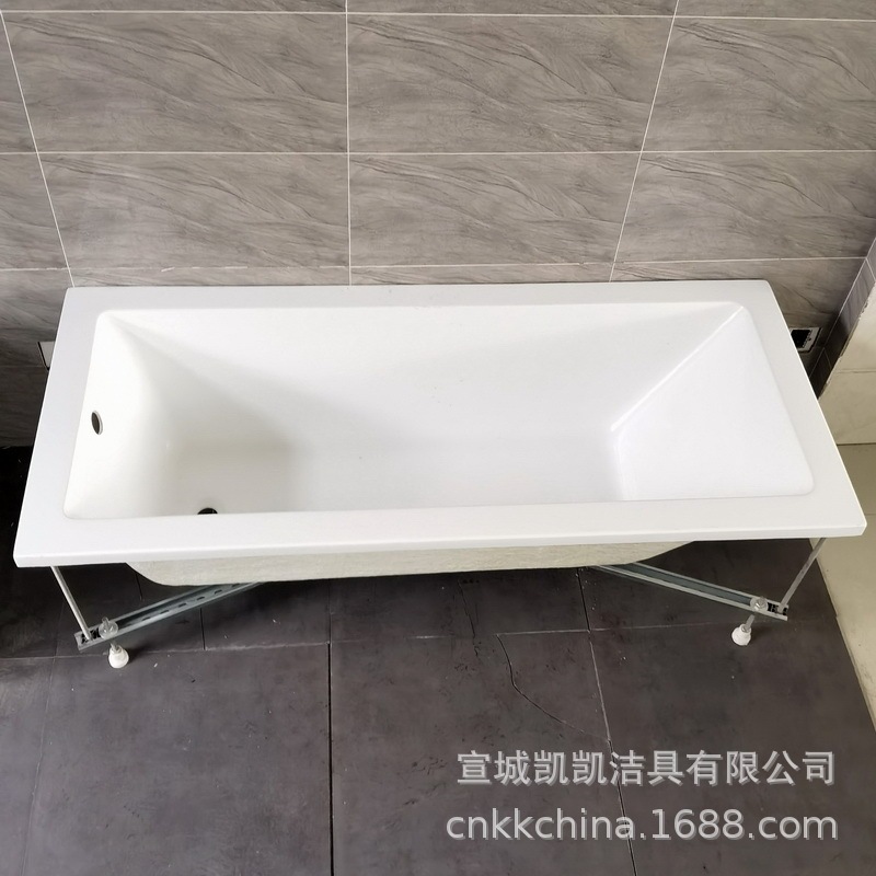 Exported to Israel, Middle East and Europe Rectangular Embedded Acrylic Bathtub C-Shaped Steel Israeli Bahtub Exported to Israel, Middle East and Europe Rectangular Embedded Acrylic Bathtub C-Shaped Steel Israeli Bahtub