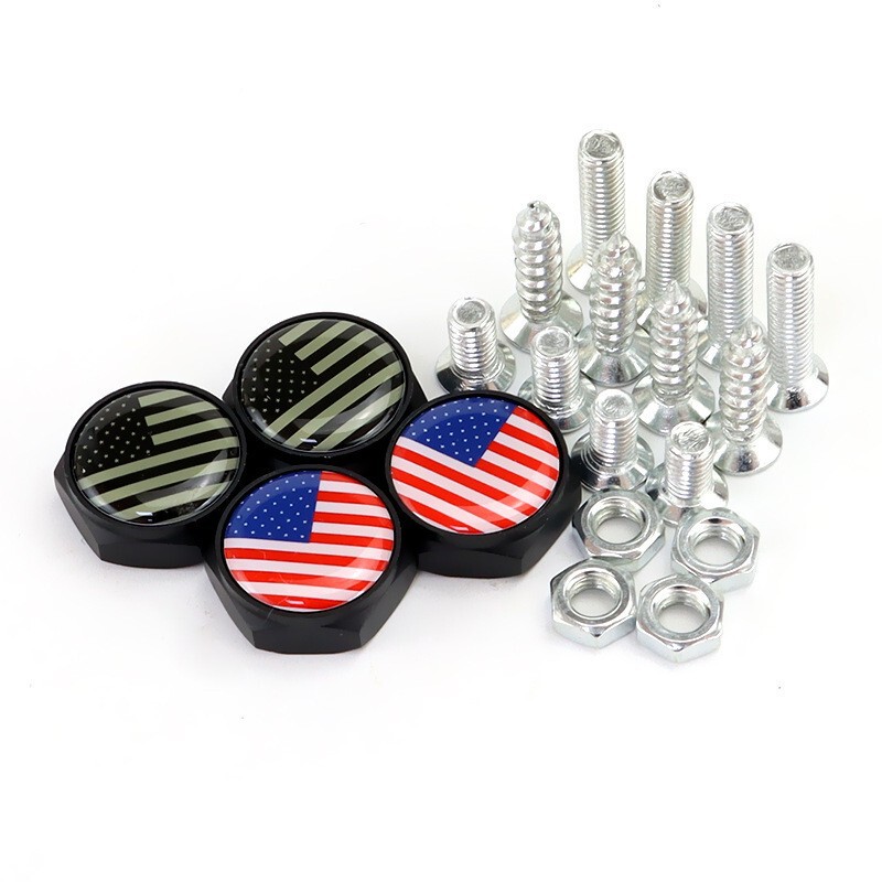 Cross-Border Supply of New Traffic Regulations License Plate Buckle Anti-Theft Fixing Screw with Standard Motor Vehicle License Plate Buckle Fixed License Plate Screw