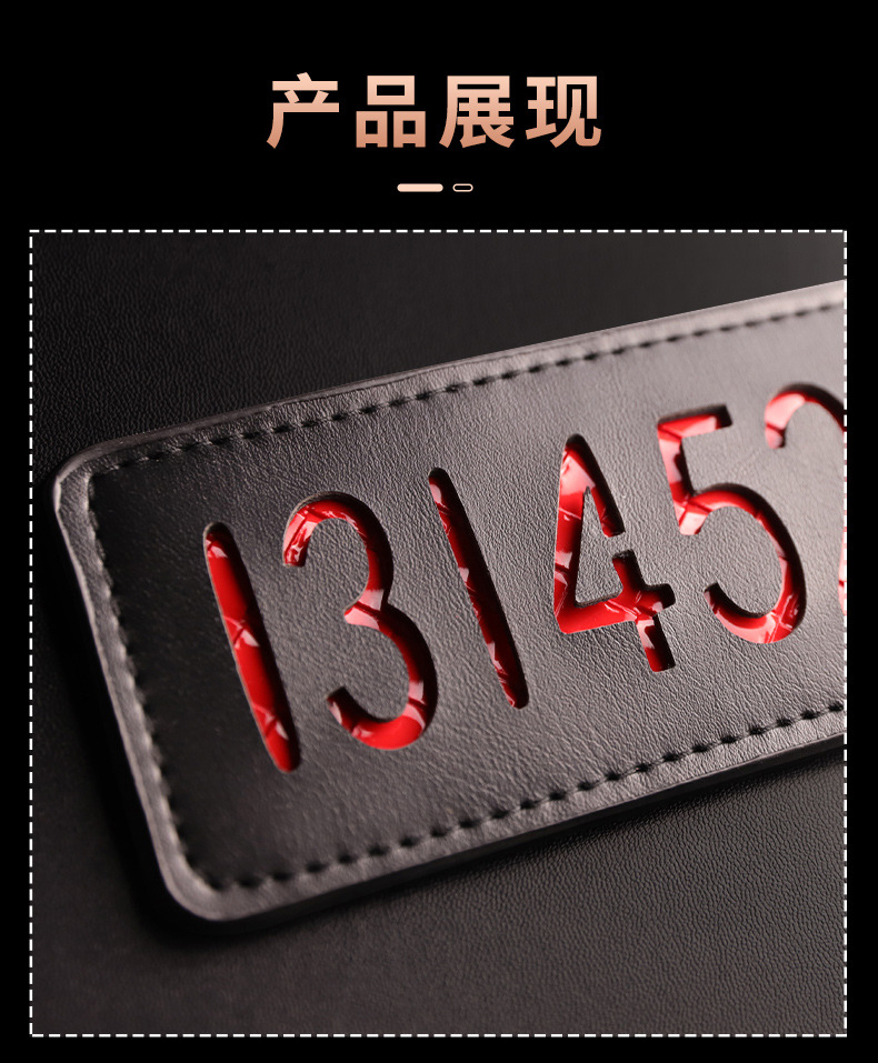 PU Embossed Leather Hand Paddle for Couples, Pink or Black, Adult Flirting Aid — detail image 13