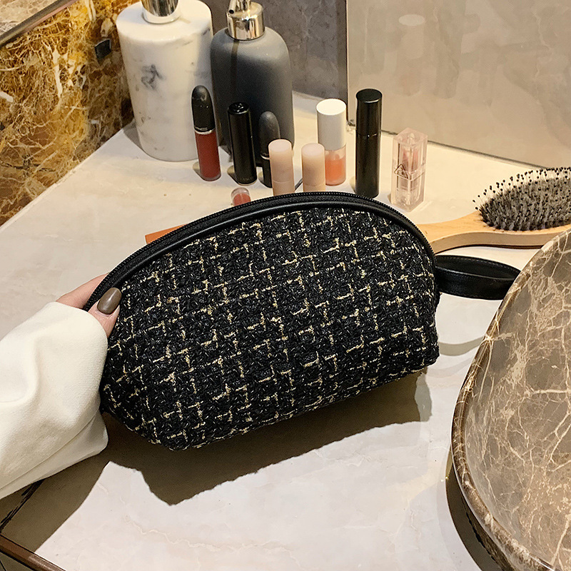 小香風化粧バッグネット赤手化粧バッグ大容量化粧品収納バッグ超火貝殻バッグ洗面バッグ|undefined