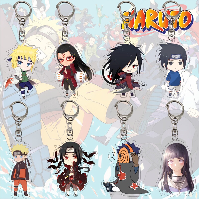 Anime Acrylic Naruto Naruto Sasuke Gaara Obito Kakashi Pendant Keychain Anime Acrylic Naruto Naruto Sasuke Gaara Obito Kakashi Pendant Keychain