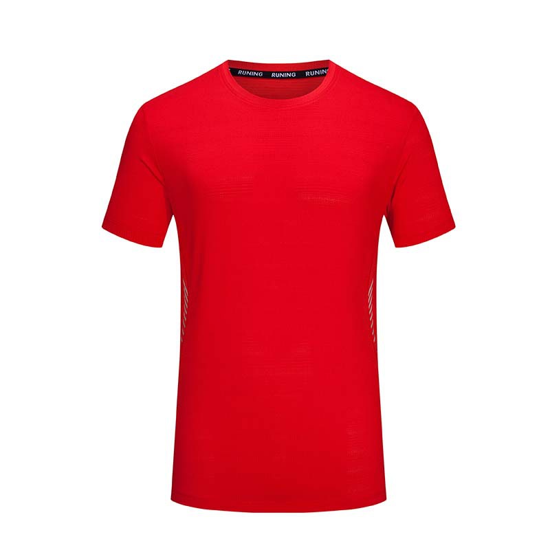 Camiseta deportiva de verano para hombre, de secado rápido, informal, para correr, baloncesto, entrenamiento, holgada, transpirable, de seda helada, de manga corta, al por mayor