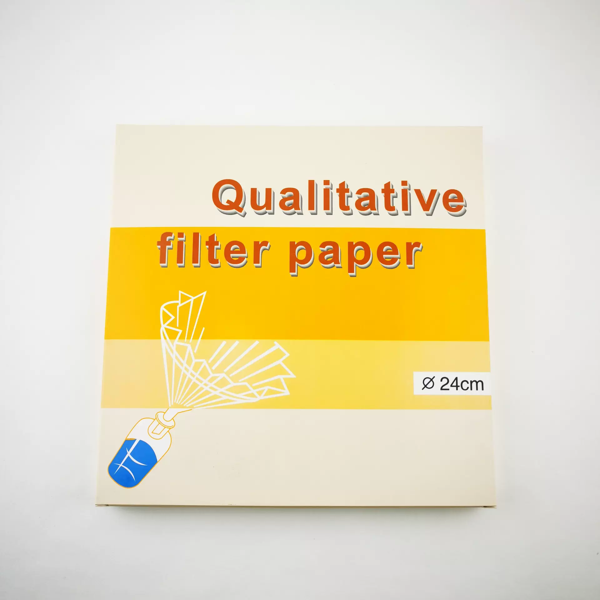定性滤纸24cm 中性英文包装 100张/盒