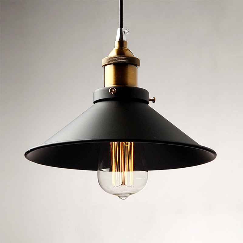 American Retro Industrial Style Chandelier Iron Art Restaurant Balcony Chandelier Aisle Hallway Small Black Skirt Iron Art Lampshade American Retro Industrial Style Chandelier Iron Art Restaurant Balcony Chandelier Aisle Hallway Small Black Skirt Iron Art Lampshade