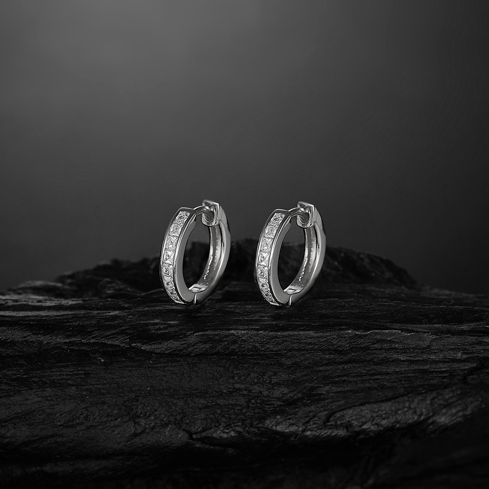 실버 모이사나이트-화이트 골드