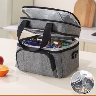 Cross-Border Thickeneded Lunch Bag Double-Layer Insulated Lunch Bag Eva Hot-Pressed Leak-Proof Aluminum Foil Picnic Bag Ice Bag