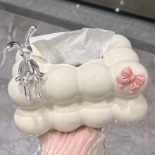 纸巾盒客厅家用茶几高档抽纸盒高颜值轻奢餐巾纸盒子创意纸抽盒
