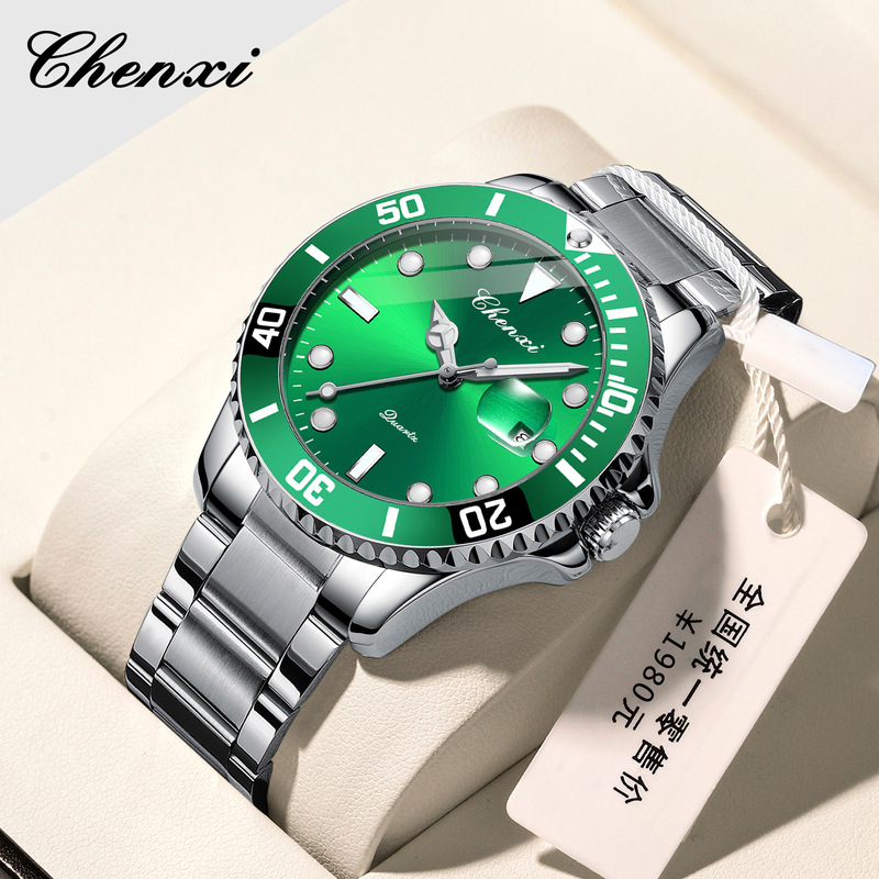 Green Water Ghost Watch Women's Men's Non-Mechanical Watch Morning Couple Watch Wholesale Waterproof Fashion Luminous Men's Watch