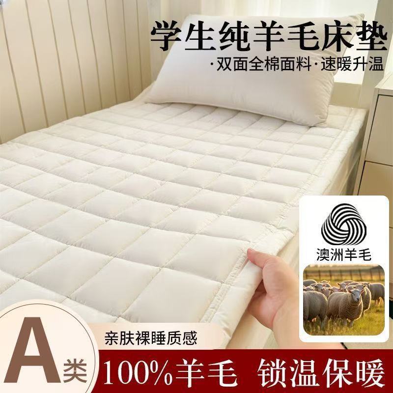 Class a Cotton Wool Mattress Rental Home Soft Cushion Tatami Pure Cotton Mattress Dormitory Cross-Border Export Sleeping Mat