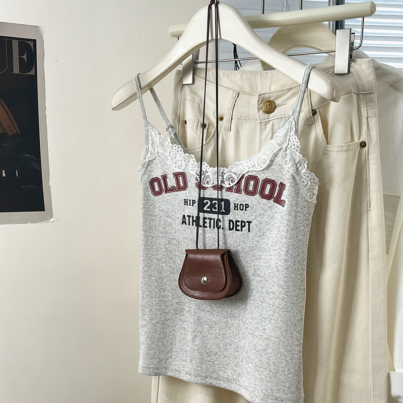 Base lace design sexy tank top sleevless