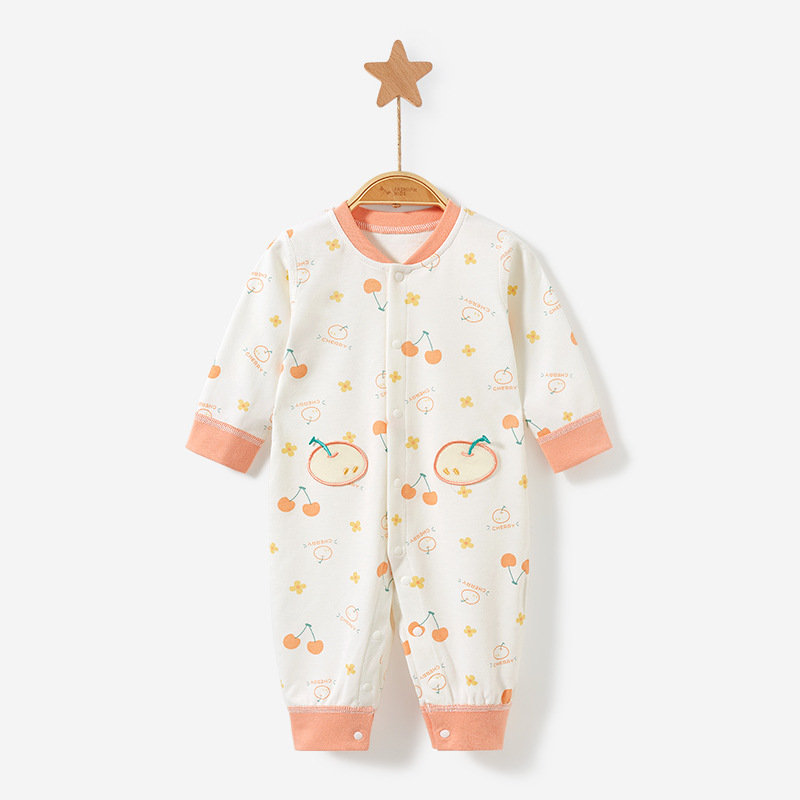 Mono para bebé para primavera, otoño e invierno, conjunto de algodón puro fino para recién nacido, ropa de otoño para el primer mes, pelele unisex para niños pequeños, ropa de bebé.