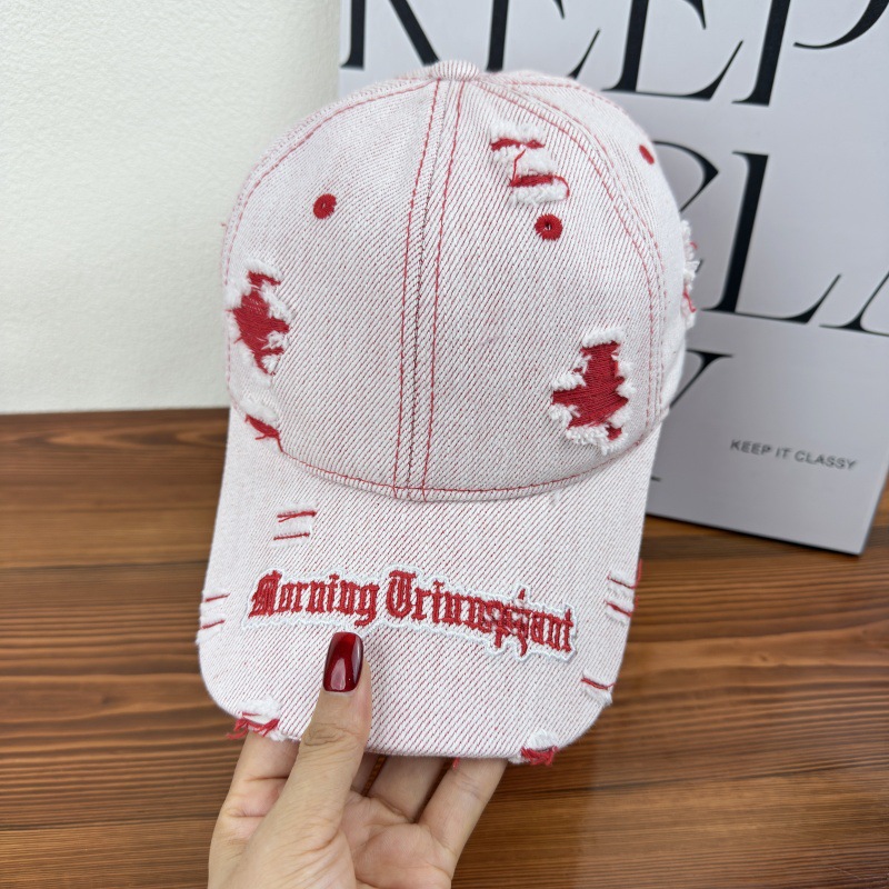 Sombrero de béisbol de letras - rosa