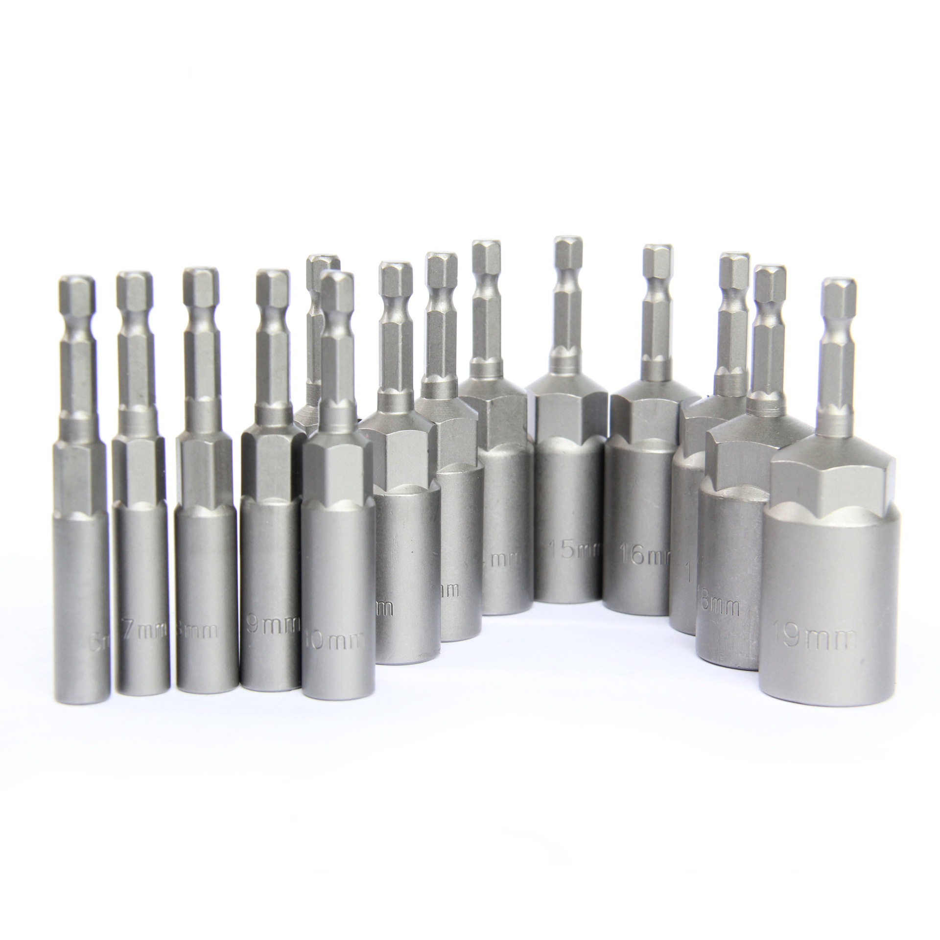 80mm加深套筒风批全套电动扳手套筒头六角内径H5.5到19mm