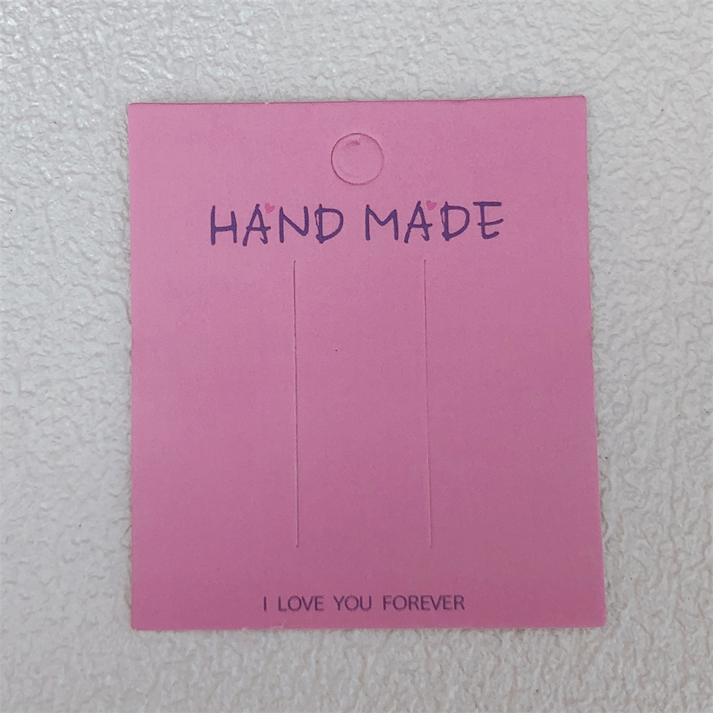 7 * 8 cm HAND MADE colorido cuadrado papel de cabello ~ adultos niños clip de cabello embalaje accesorios de placa de suspensión