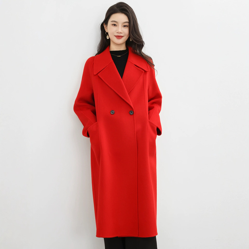 Women's wool coat, 2026 autumn/winter new collection, long style, plus size, suitable for formal occasions, loose fit, perfect for mothers-in-law, for engagements and weddings Women's wool coat, 2026 autumn/winter new collection, long style, plus size, suitable for formal occasions, loose fit, perfect for mothers-in-law, for engagements and weddings