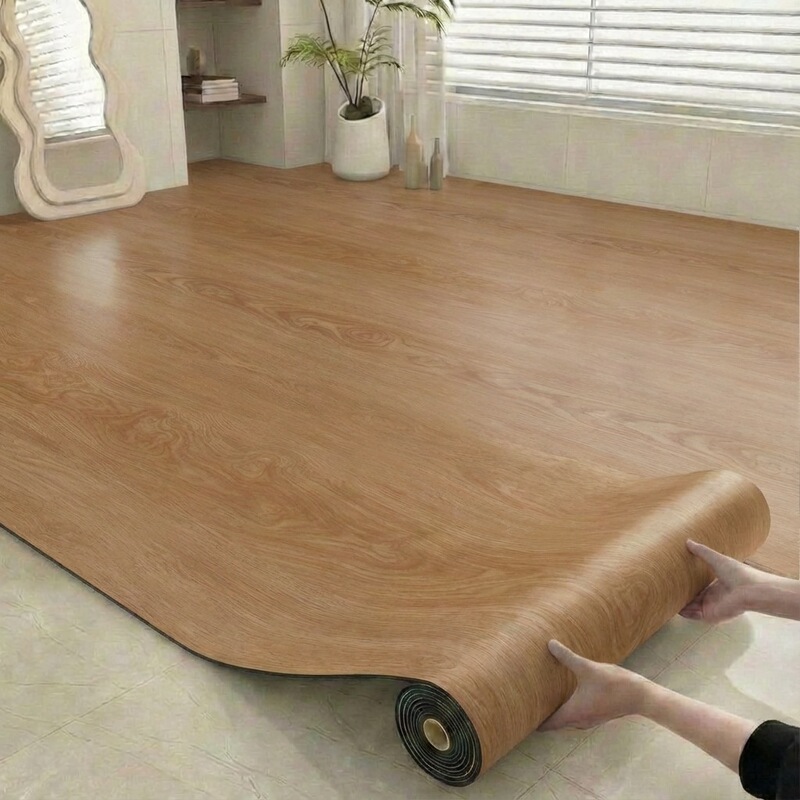 Cross-Border Self-Adhesive Flooring, Thickened, Wear-Resistant, Waterproof, Non-Slip Flooring Stickers, Floor Leather, Floor Mats, Floor Renovation and Transformation Stickers