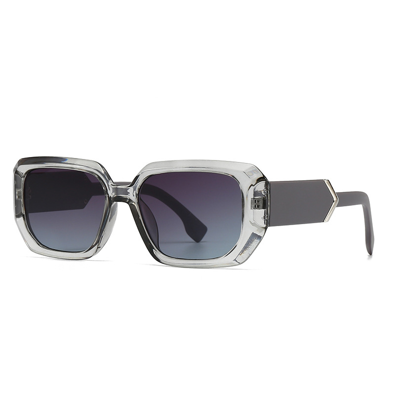 Cross-border Exclusive Square Sunglasses Women's Modern Retro Mirror Legs Jump Shape Decorative Sunglasses Men's 9228_voghion.com