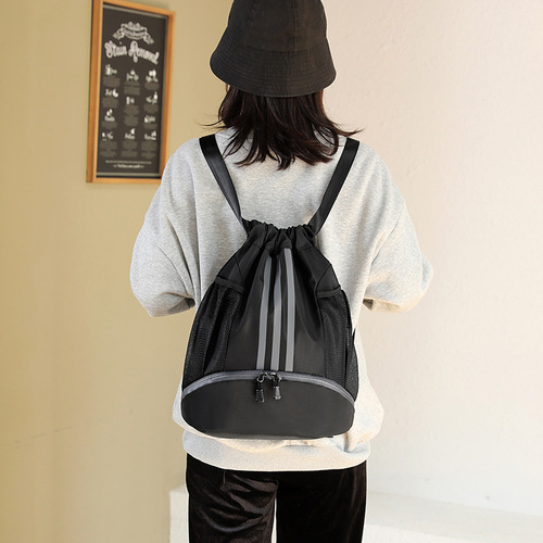 Basketball bag storage bag soccer bag equipment bag drawstring pouch backpack for men basketball bag portable ball bag for students