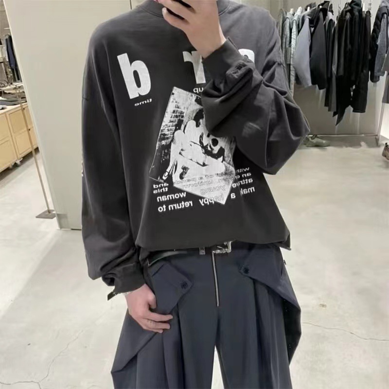 GMABCD Unisex Portrait Graphic Long-Sleeve T-Shirt – Relaxed Cotton Streetwear - detail 20