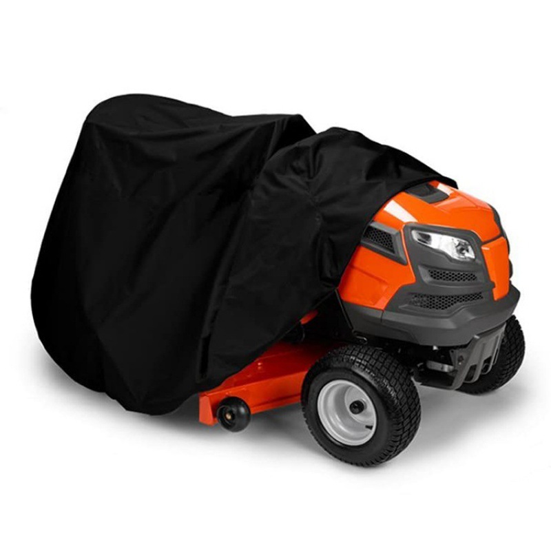 亚马逊跨境户外割草机防水罩拖拉机罩210D牛津布黑色铲草机保护罩