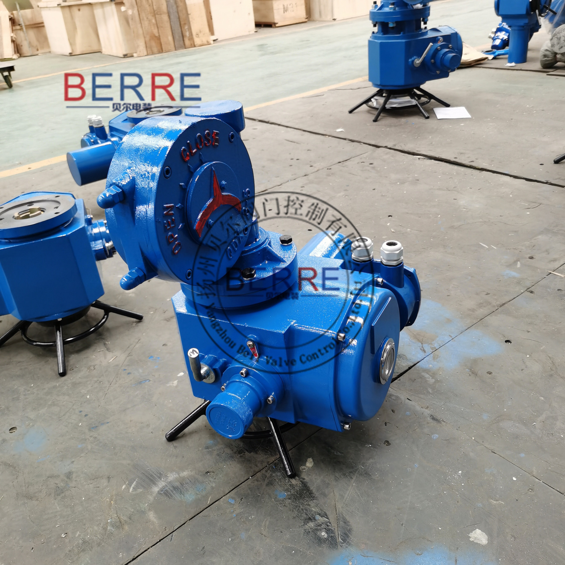 6500N.m部分回转开关型电动执行机构配蝶阀风门用电动执行器