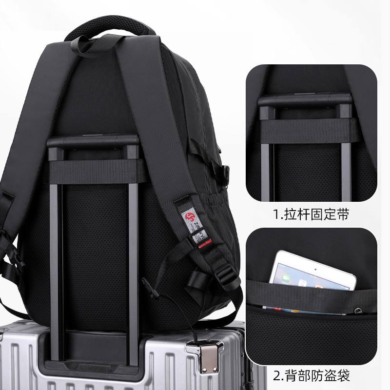 Mochila de estudiante de escuela primaria de pescado natural transfronterizo Mochila de moda masculina Mochila ligera para estudiantes de secundaria y preparatoria