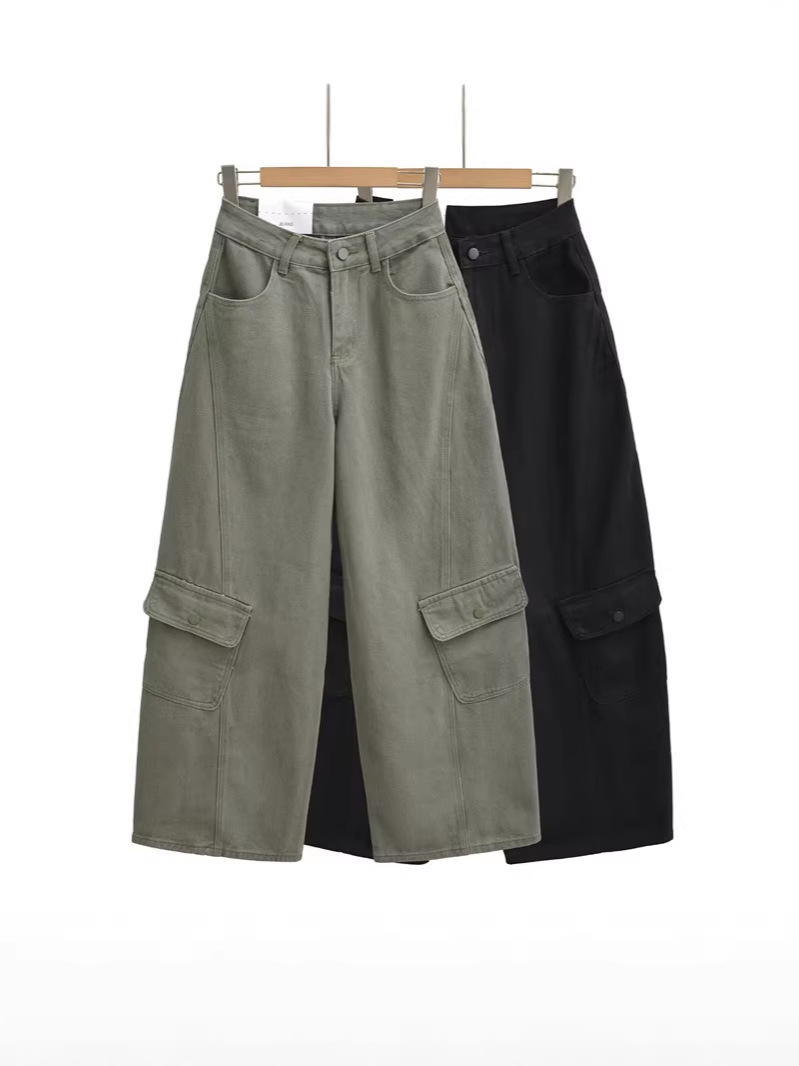 Retro autumn demi-season trousers