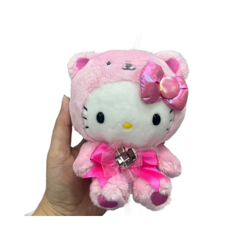 美版sanrio新款Hellokitty小挂件凯迪猫12月份毛绒玩具挂饰礼品|undefined