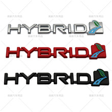 汽车HYBRID改装车贴 适用于RAV4锐志HYBRID车标 车身贴 车尾标贴