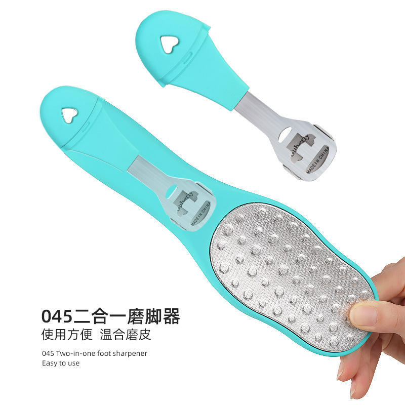 Double-sided matte exfoliating feet care stainless steel for feet…