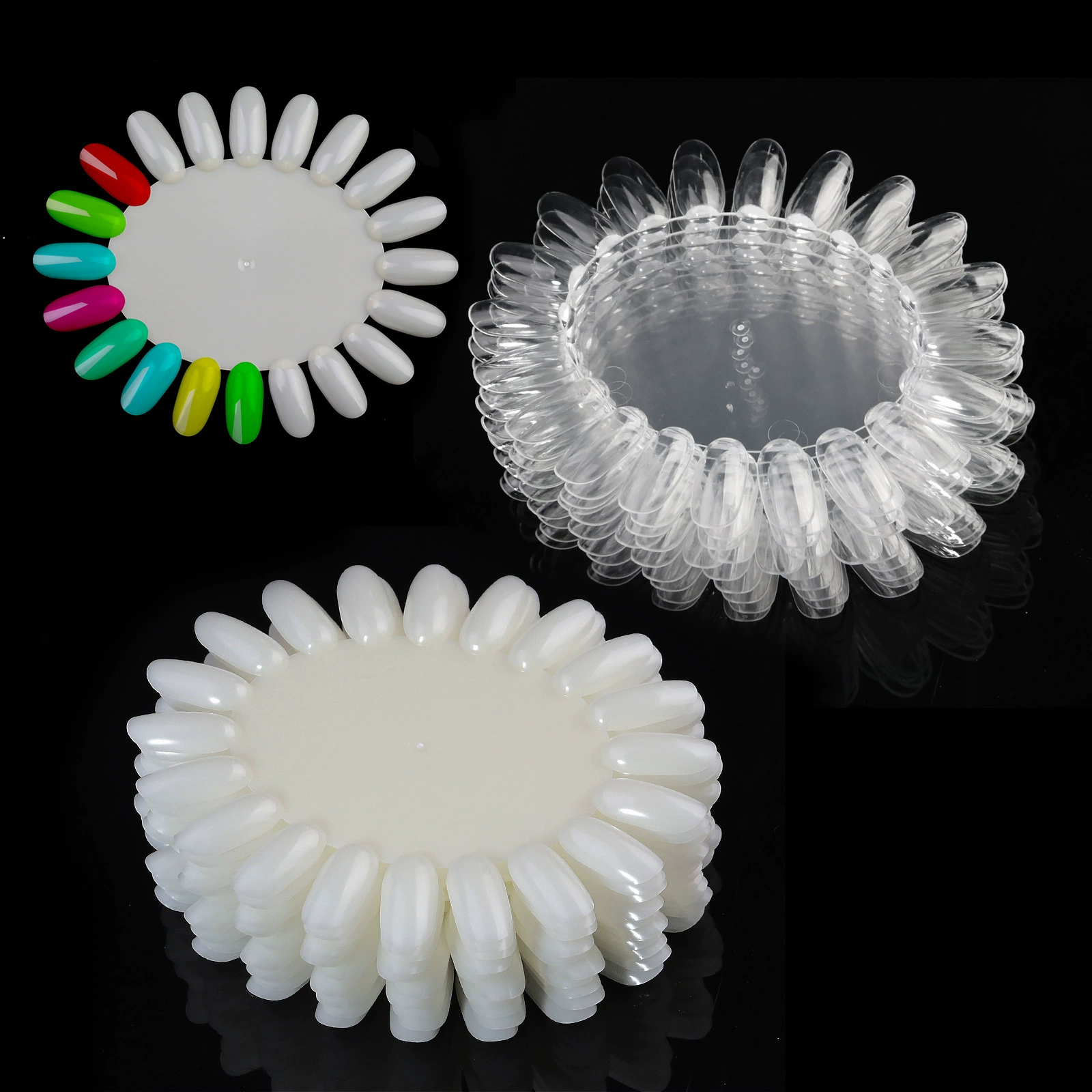 Трансграничные инструменты для ногтей Дисплей 20 цветов овальный цвет карточка ногти накладные ногти овальный цвет карточка 1Pcs